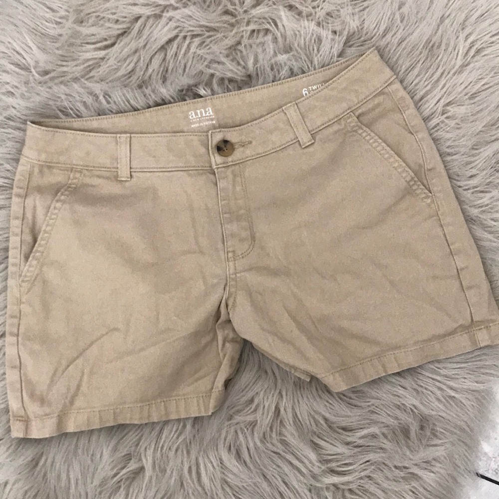 ❤️3X20 a.n.a Twill Shorts Women's Tan Chino Shorts | 6 - Picture 2 of 12